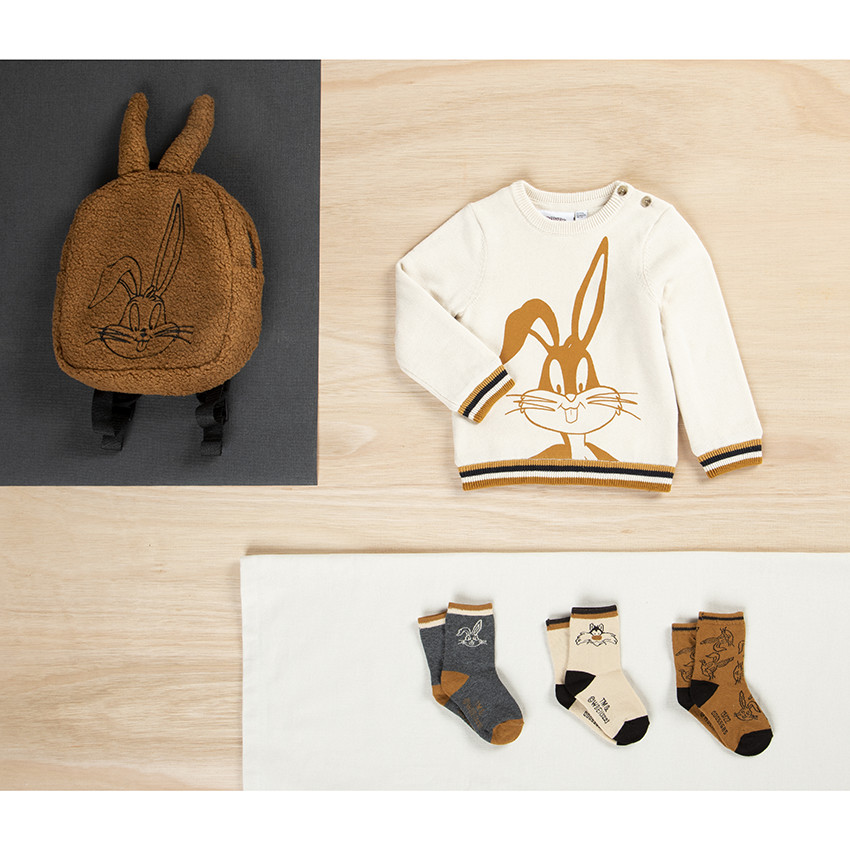 Sac à dos en sherpa Bugs Bunny Warner pour garçon 