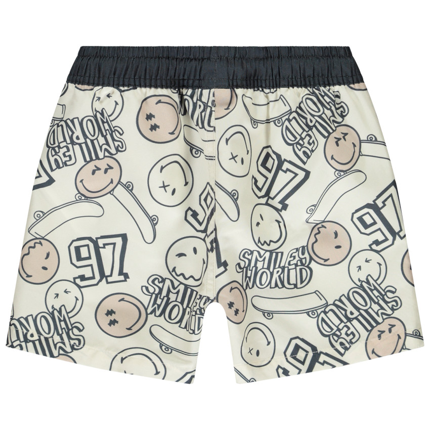 Short de bain imprimé SmileyWorld/skates pour garçon 