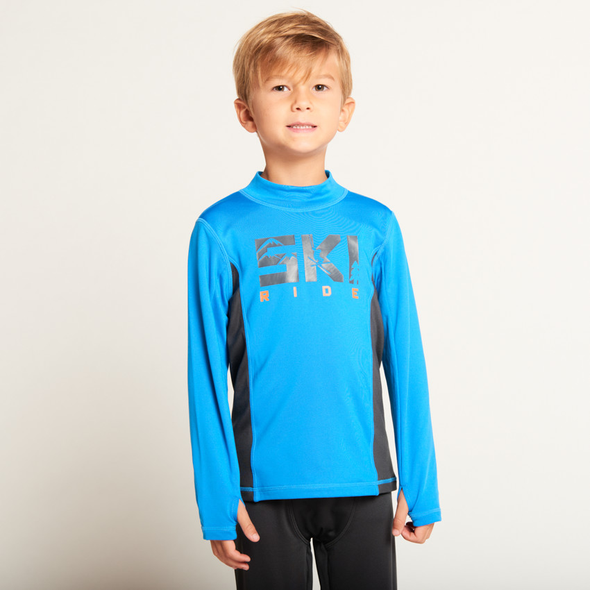 Sous-pull de ski à col montant pour garçon 