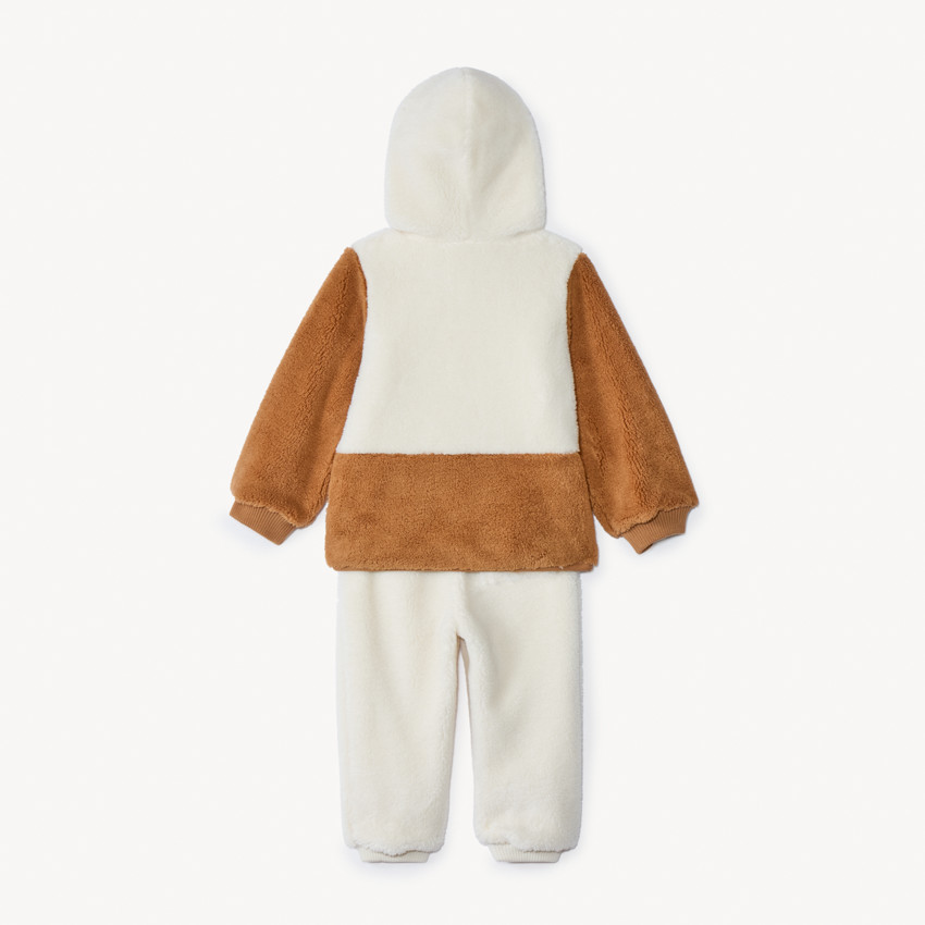 Ensemble jogging sherpa avec gilet pour bébé garçon 