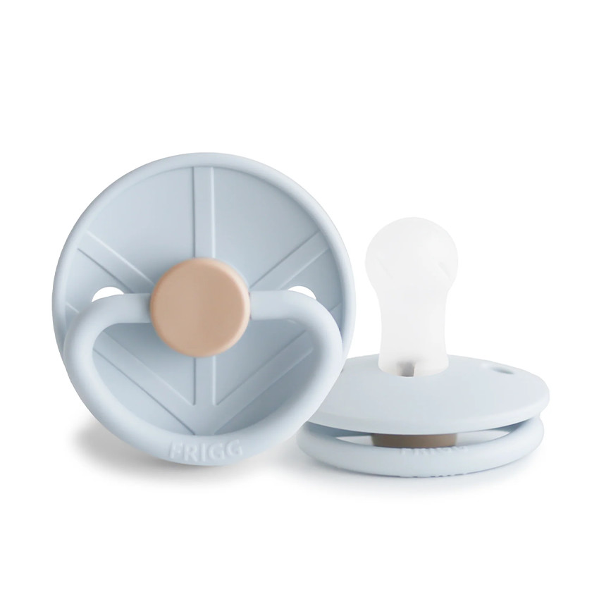Sucette en silicone Little Viking T2 "Knud" powder blue 