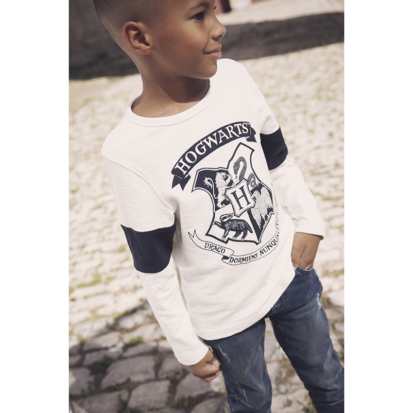 T-shirt manches longues print Harry Potter Hogwarts pour enfant garçon 