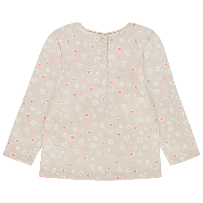 Lot de 2 t-shirts manches longues en jersey pour bébé fille 