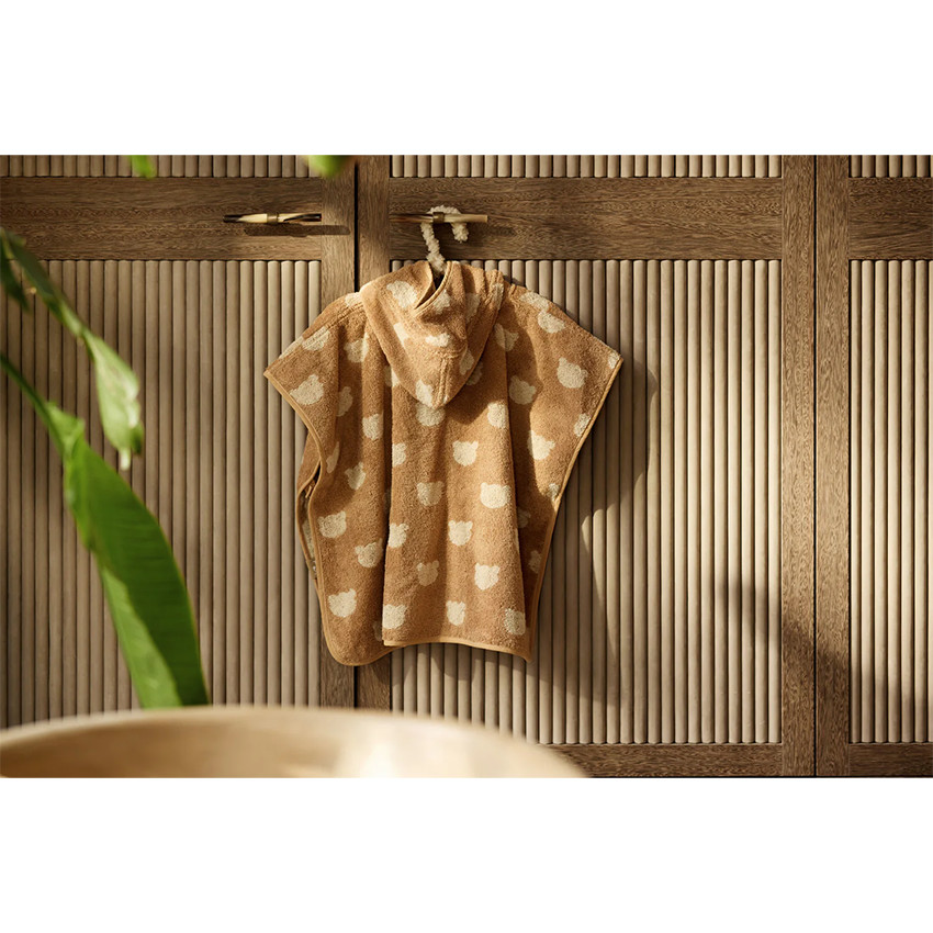 Ponho de bain éponge Jaquard réversible Teddy Bear 