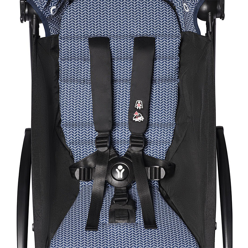 Poussette YOYO 6 chassis noir bleu Air France Babyzen