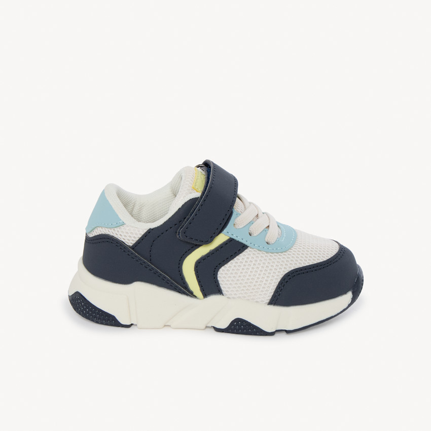 Baskets de sport scratchées en mesh pour bébé garçon 