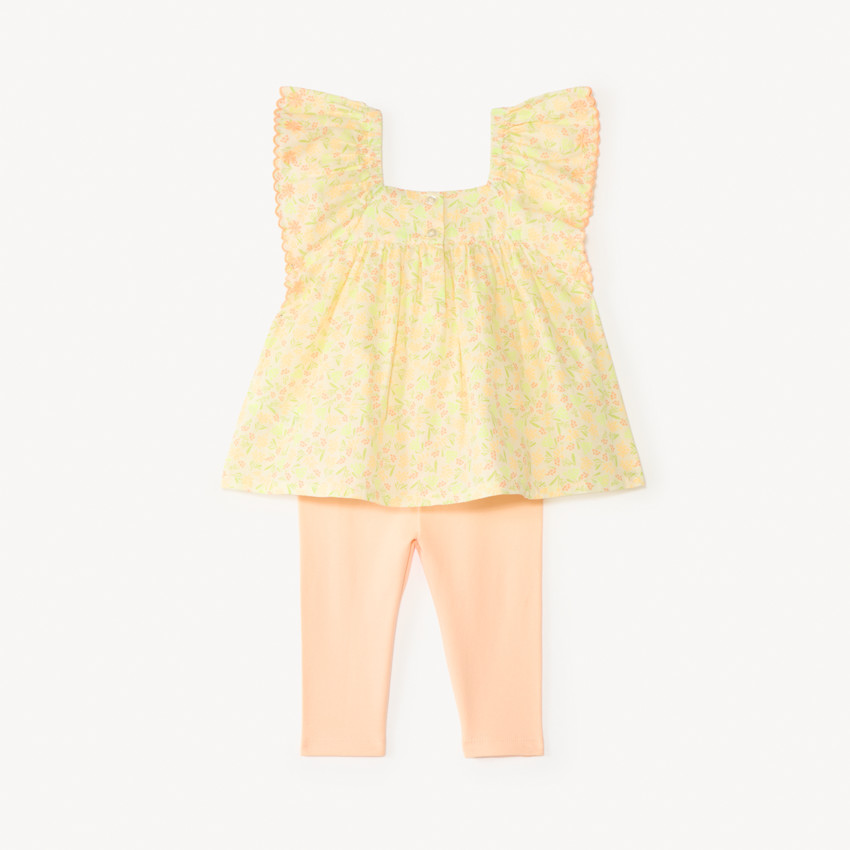 Ensemble 2 pièces tunique + legging pour bébé fille 
