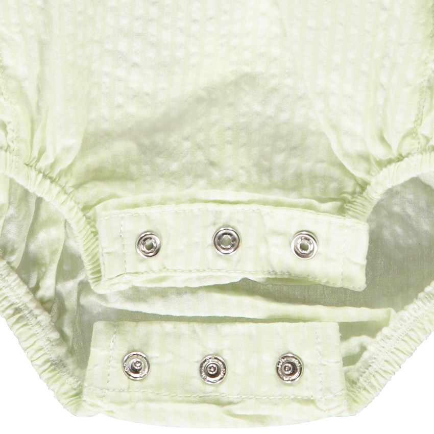 Ensemble 2 pièces avec barboteuse rayée pour bébé fille 