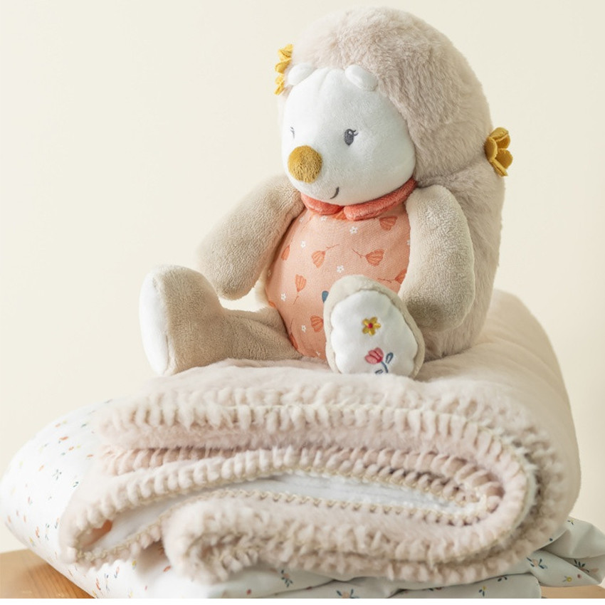 Peluche - Hérisson Zoé - Sable beige - 30 cm 