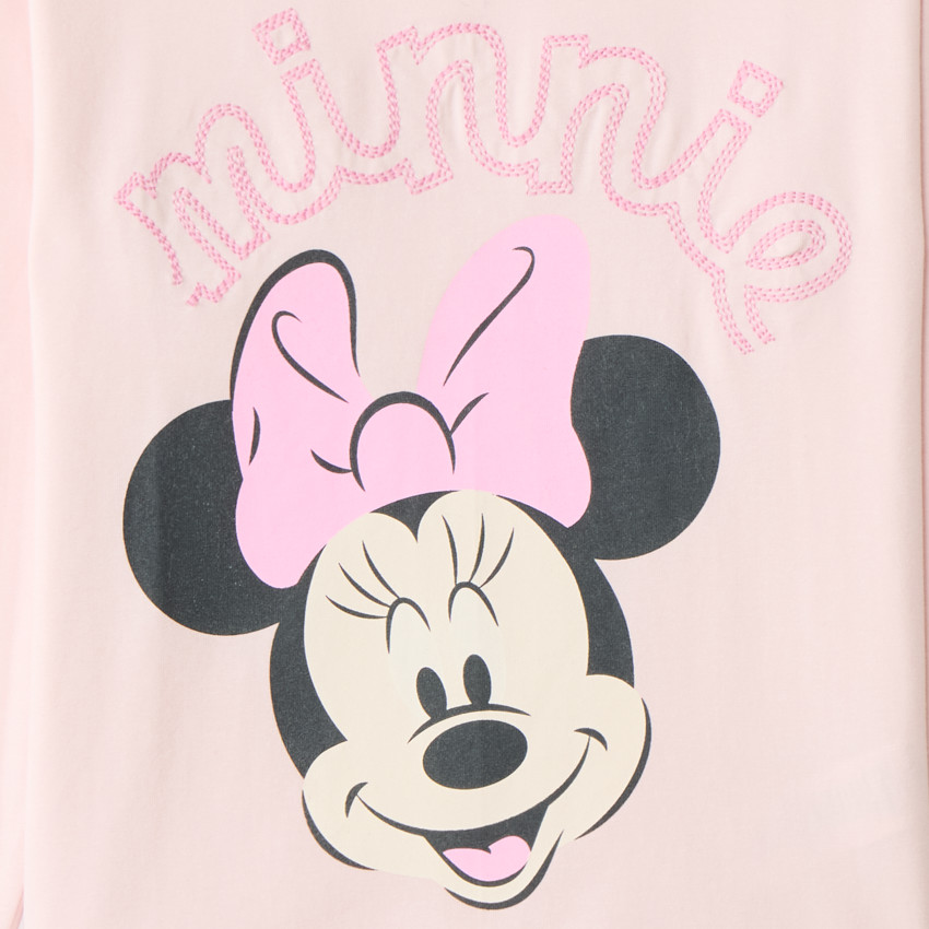 T-shirt fille manches longues print Minnie Disney 