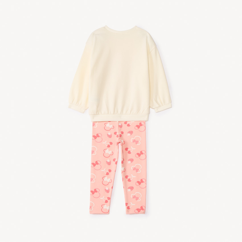 Ensemble sweat + caleçon print Minnie Disney pour bébé fille 