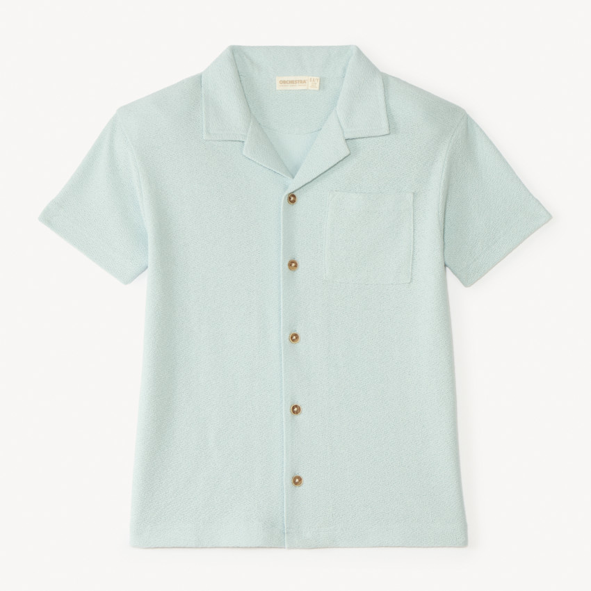 Chemise manches courtes en jersey uni pour garçon 