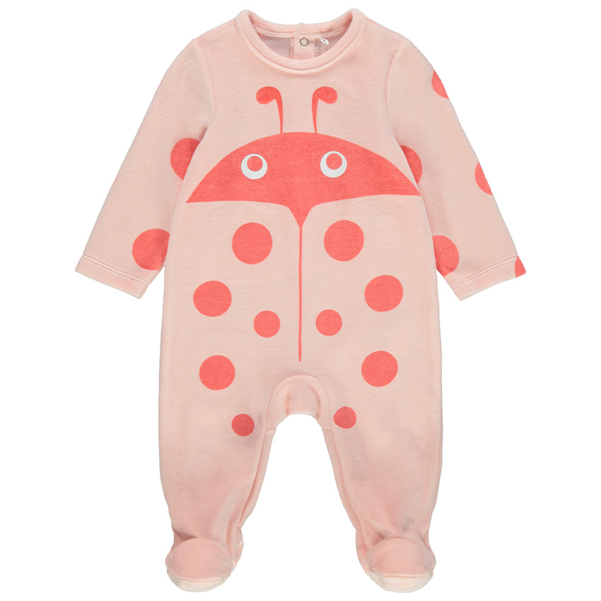 Dors-bien en velours motif coccinelle Main Dors-bien en velours motif coccinelle