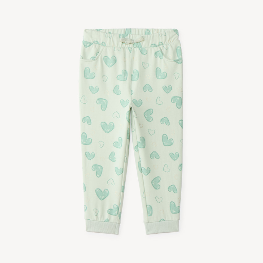 Pantalon de jogging bébé fille imprimé cœurs 