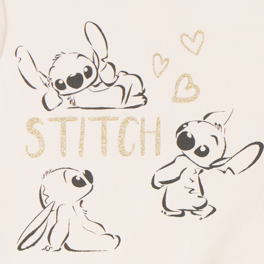 T-shirt manches courtes Stitch Disney pour bébé fille 