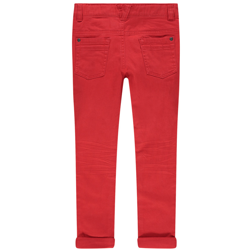 Pantalon slim en twill effet crinkle pour garçon 