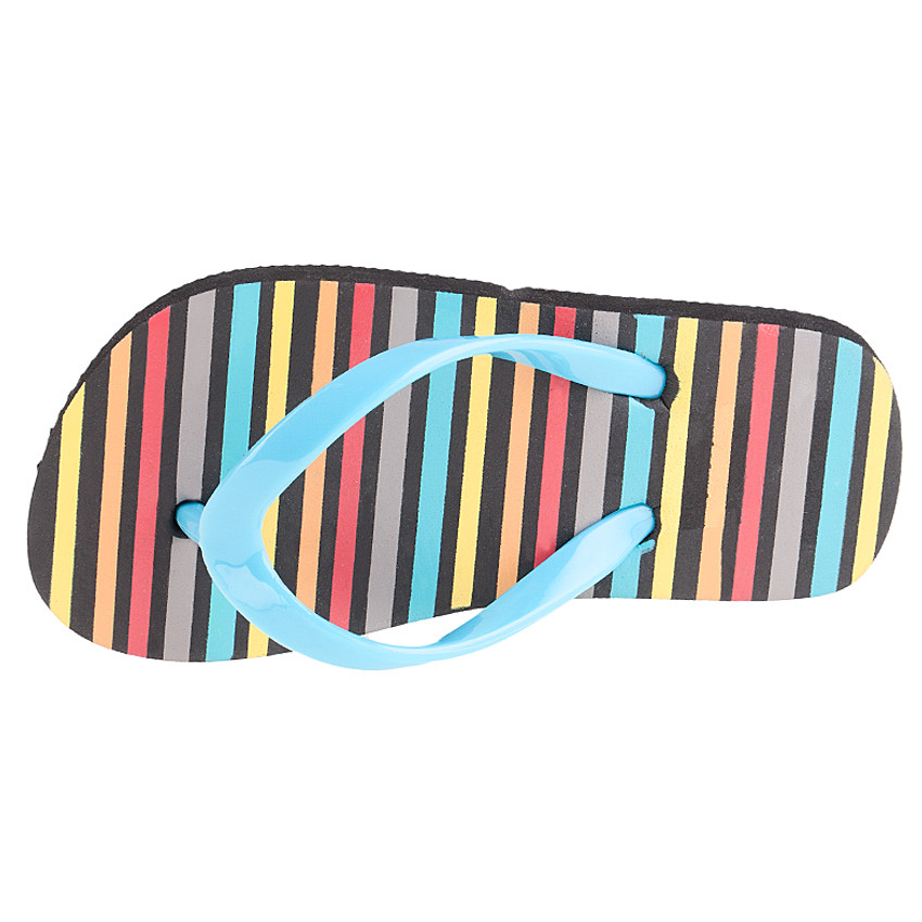 Tongs rayées avec bride contrastée du 28 au 35 