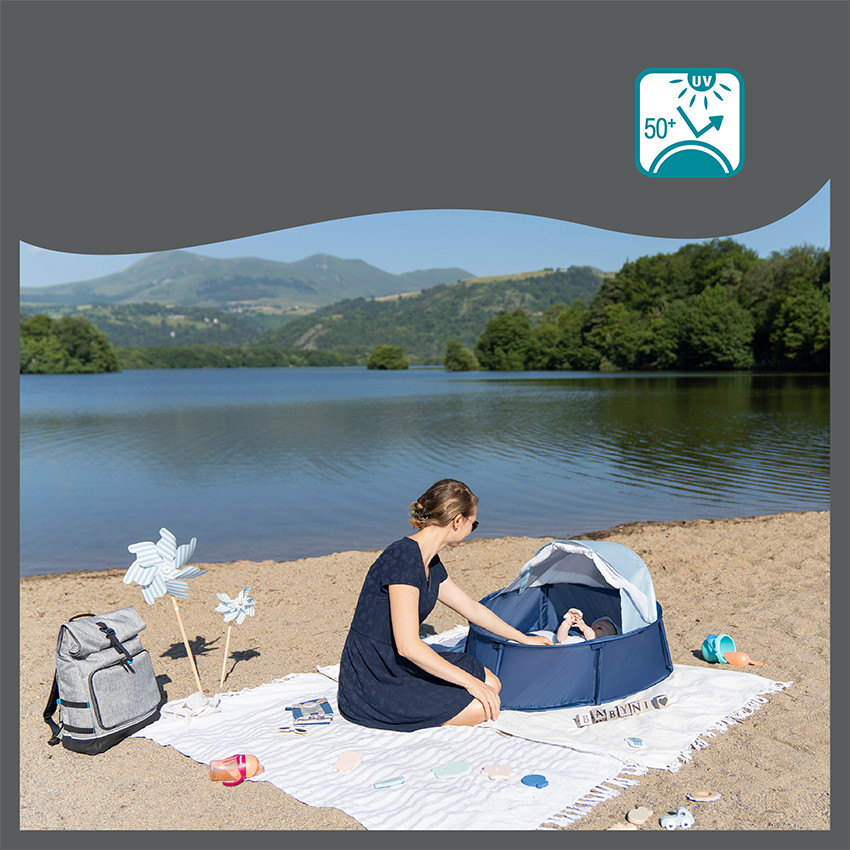 Tente Babyni aire de jeux anti-UV - Marinière - Rayures (Babymoov) - Image 2