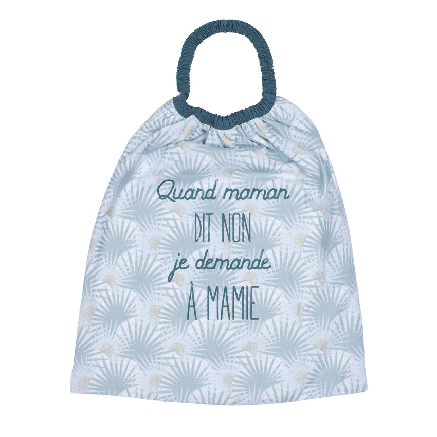 Serviette élastique Quand maman dit non, je demande à mamie 