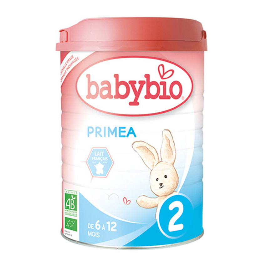 Lait en poudre au lait de vache Bio Priméa 2 de 6 à 12 mois - 900g 