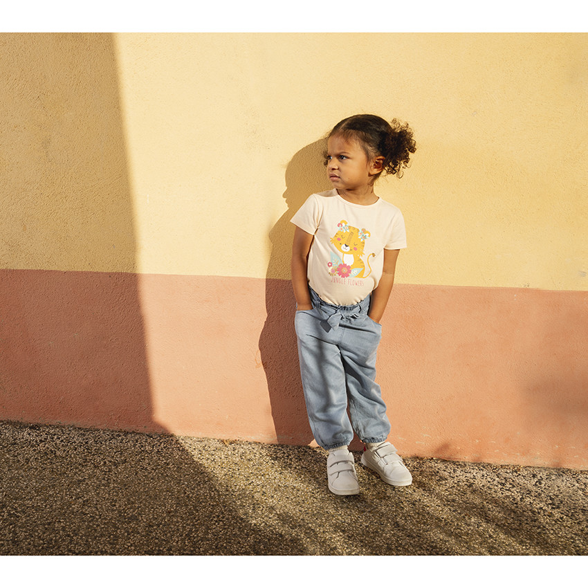 T-shirt manches courtes avec visuel Jungle 