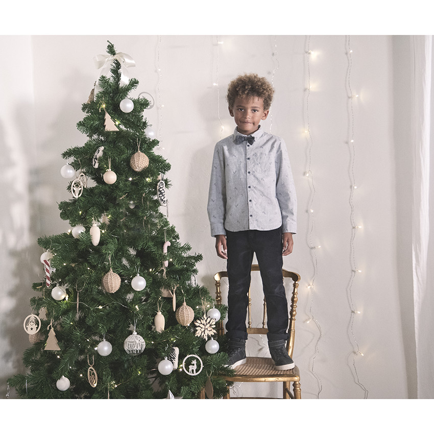 Pantalon en velours coupe droite pour enfant garçon 
