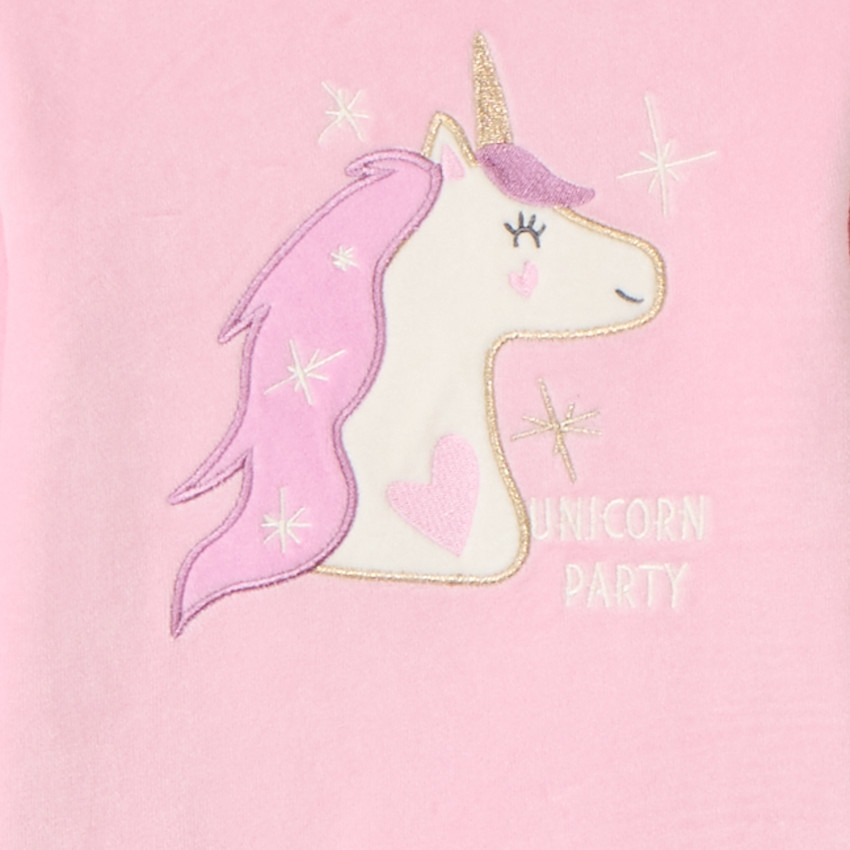 Set pyjama 3 pièces en velours avec cache-œil pour fille  