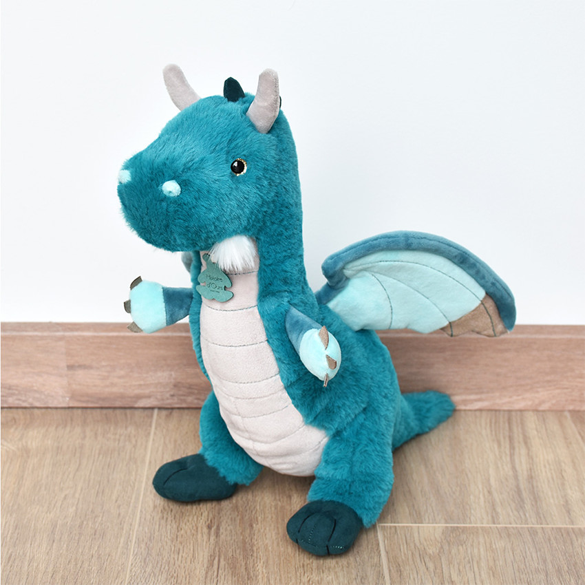 Peluche Grégoire Dragon Émeraude 40 cm 