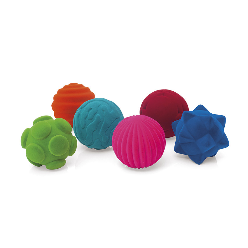 Jouet balle tactile en caoutchouc 