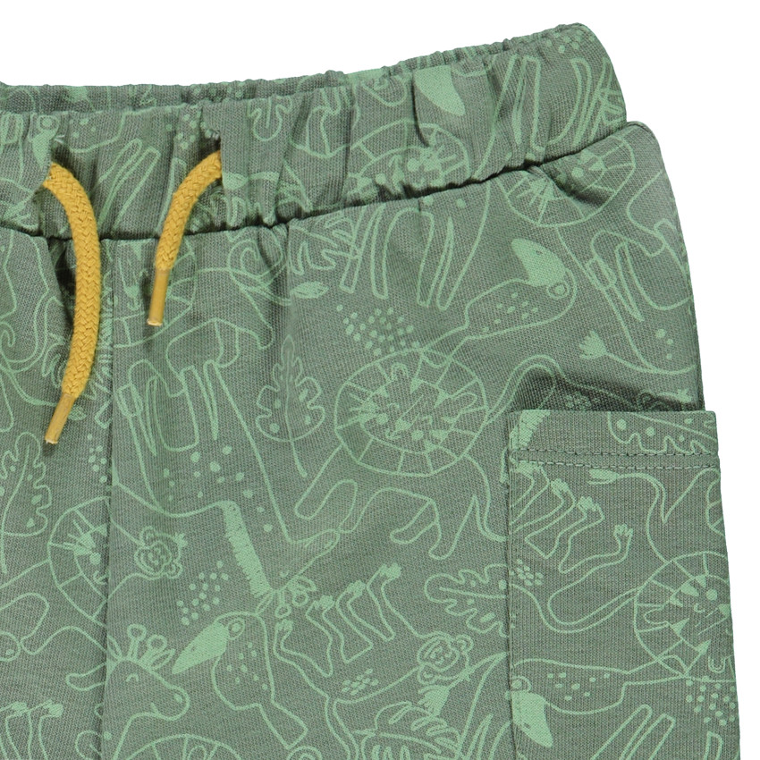 Ensemble 2 pièces avec patch rabat lion pour bébé garçon 