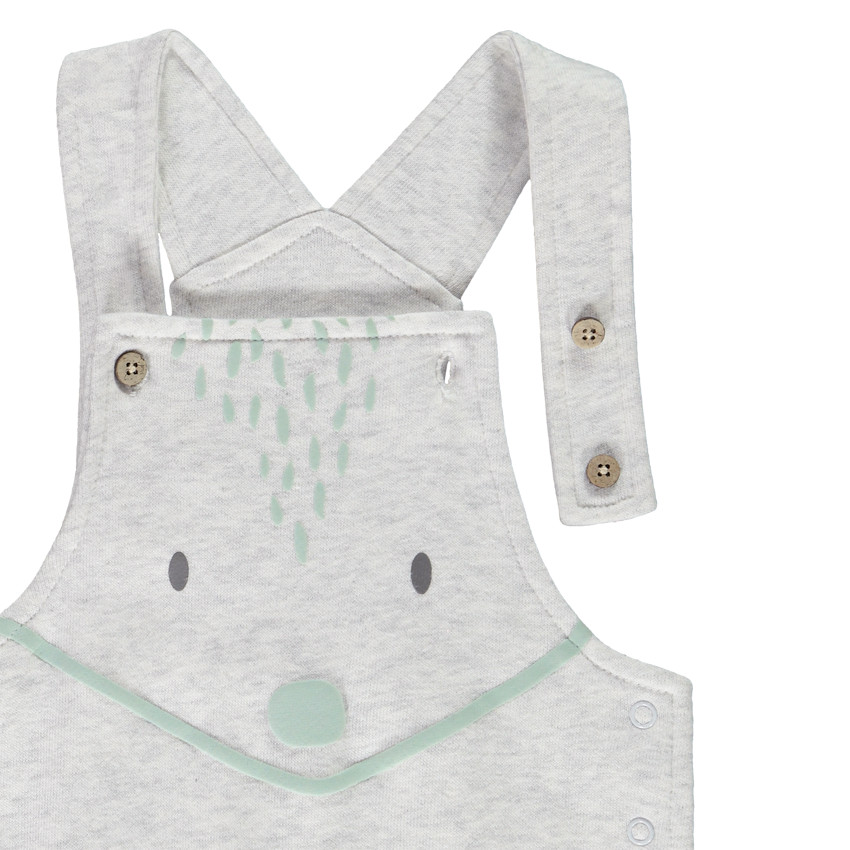 Ensemble 2 pièces avec salopette pour bébé 