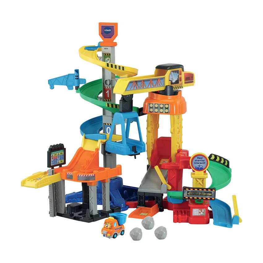 VTECH tut tut bolides - Maxi chantier interactif - Grue rotative - Jeux