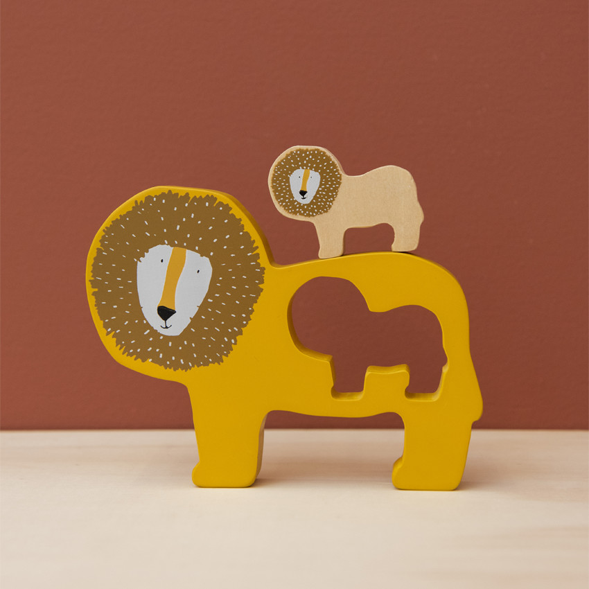 Puzzle bébé en bois - Mr Lion 