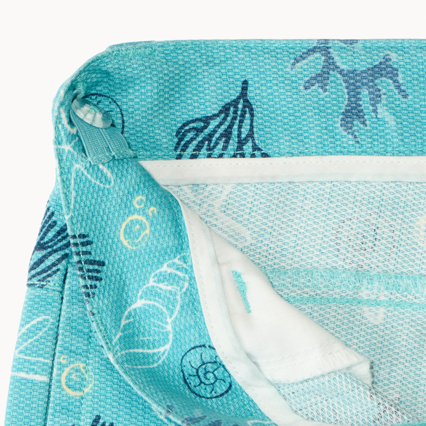 Bermuda en toile imprimé coquillage pour garçon 