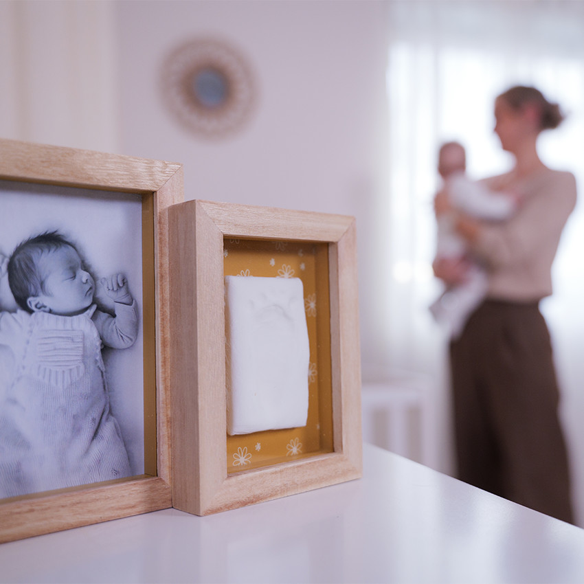 Cadre photo Duo Daisy Ochre pour moulage  