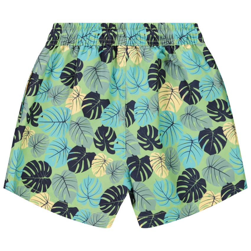 Short de bain imprimé feuilles pour garçon 