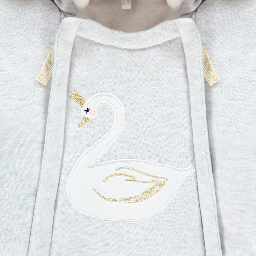 Combi-pilote pour bébé fille motif cygne 