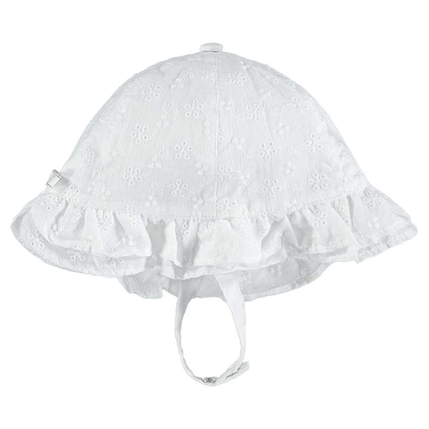 Charlotte en broderie anglaise avec liens à pressionner 
