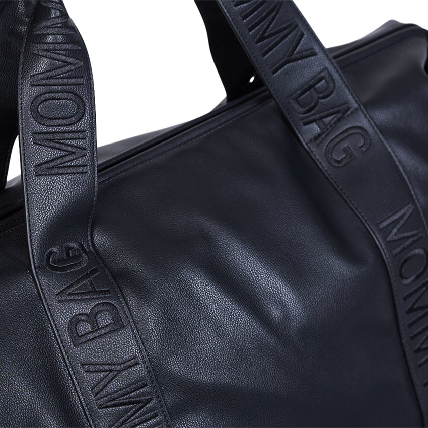 Sac à langer Mommy Bag Signature Simili cuir Noir 