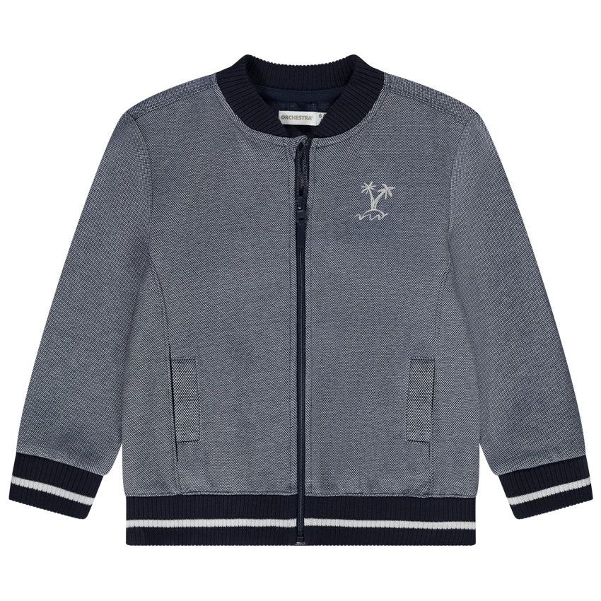 Gilet col teddy en maille piquée pour bébé garçon