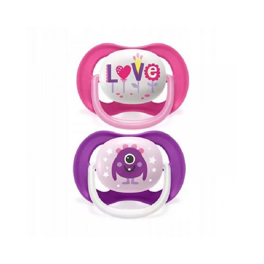 Lot de 2 sucette en silicone Ultra Air 6-18M (modèle aléatoire) 
