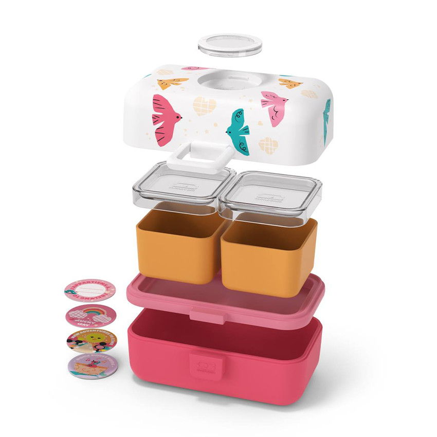 Lunchbox 800ml Tresor Birds Rose 