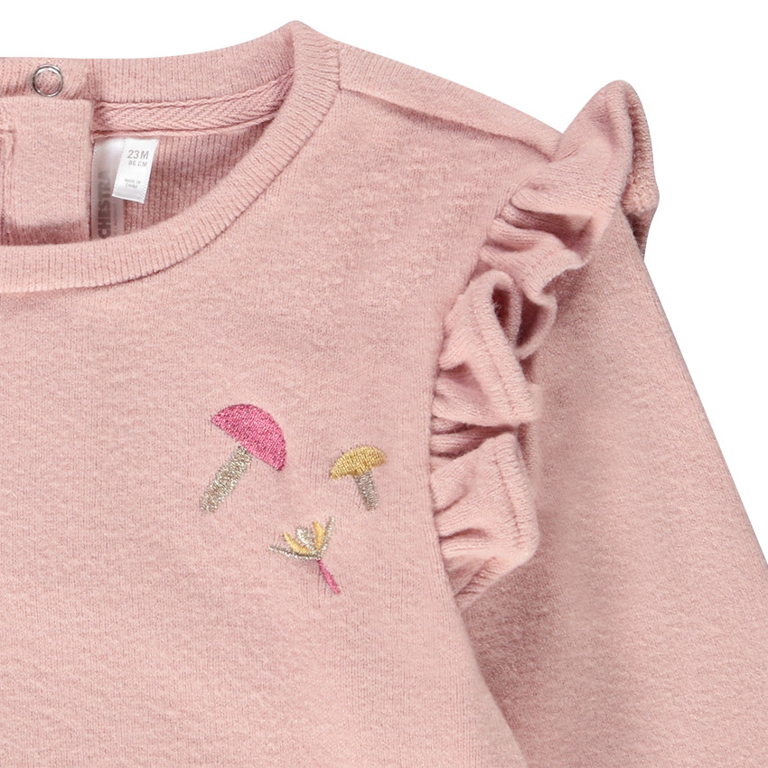 Ensemble de jogging en tricot coupé fantaisie pour bébé fille 