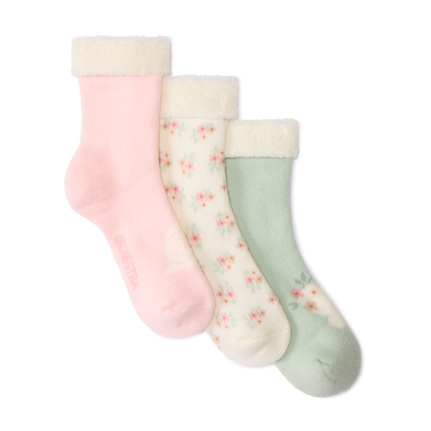 Lot de 3 paires de chaussettes bouclettes pour bébé fille