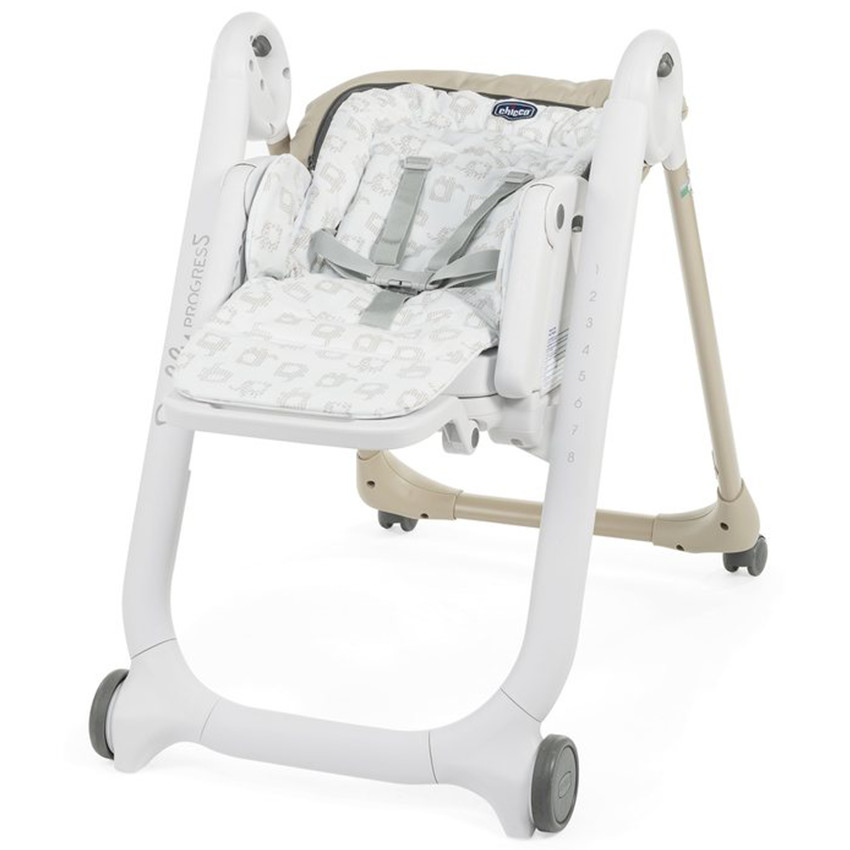 Chaise haute réglable Polly Progres5 - Beige 