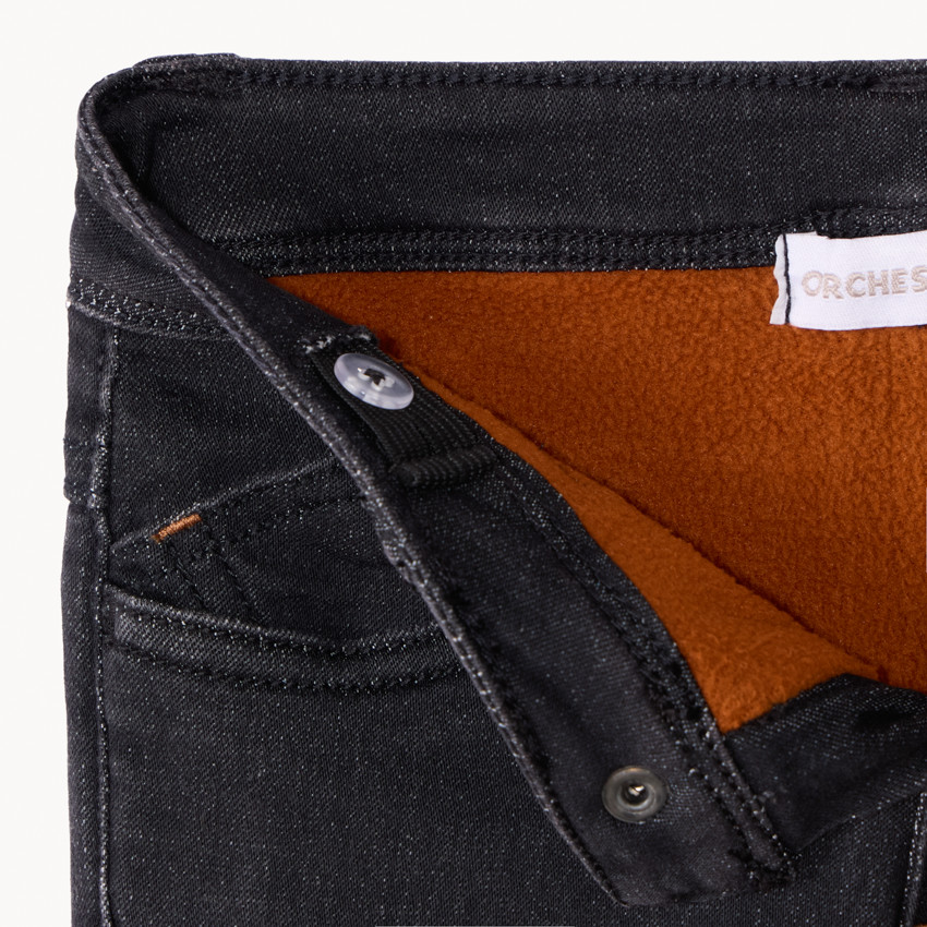 Jean effet denim et doublure micropolaire pour bébé garçon  