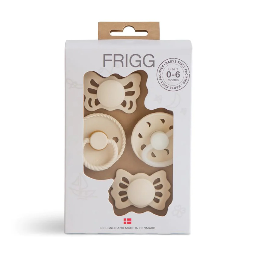 Pack de 4 sucettes nouveau-né Moonlight Sailing T1 cream