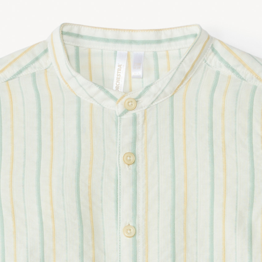 Ensemble 2 pièces chemise manches courtes + bermuda pour bébé garçon 