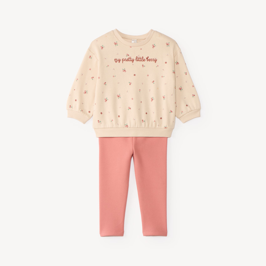 Ensemble de jogging bébé fille motif fruit
