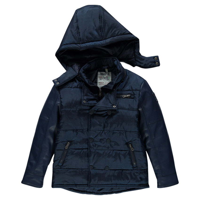 Junior - Parka bi-matière à capuche amovible 